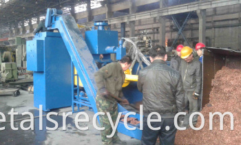 Y83W-630 Steel Scissel Chip Horizontal Briquette Machine for Recycling